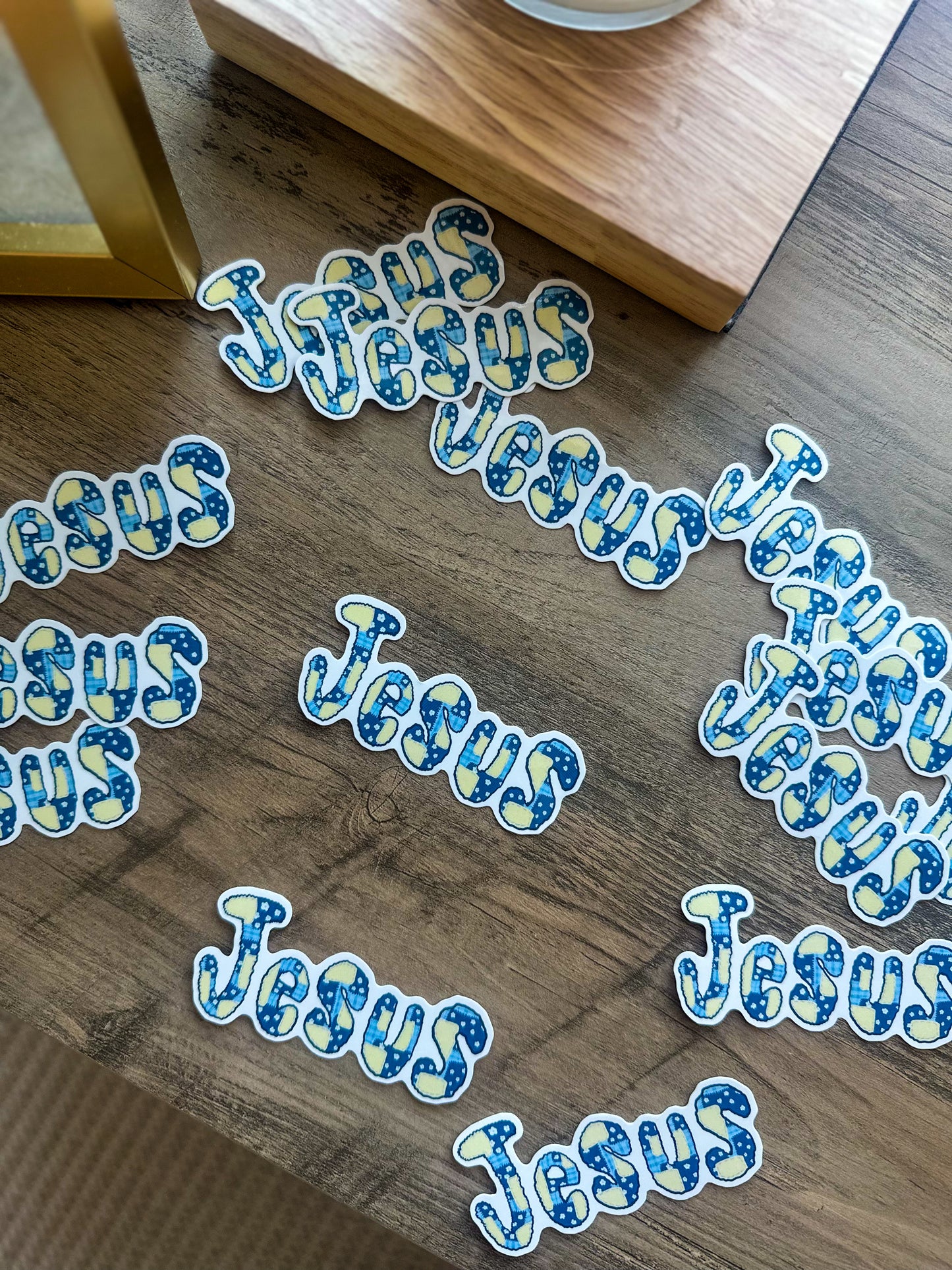 Jesus Patchwork Sticker