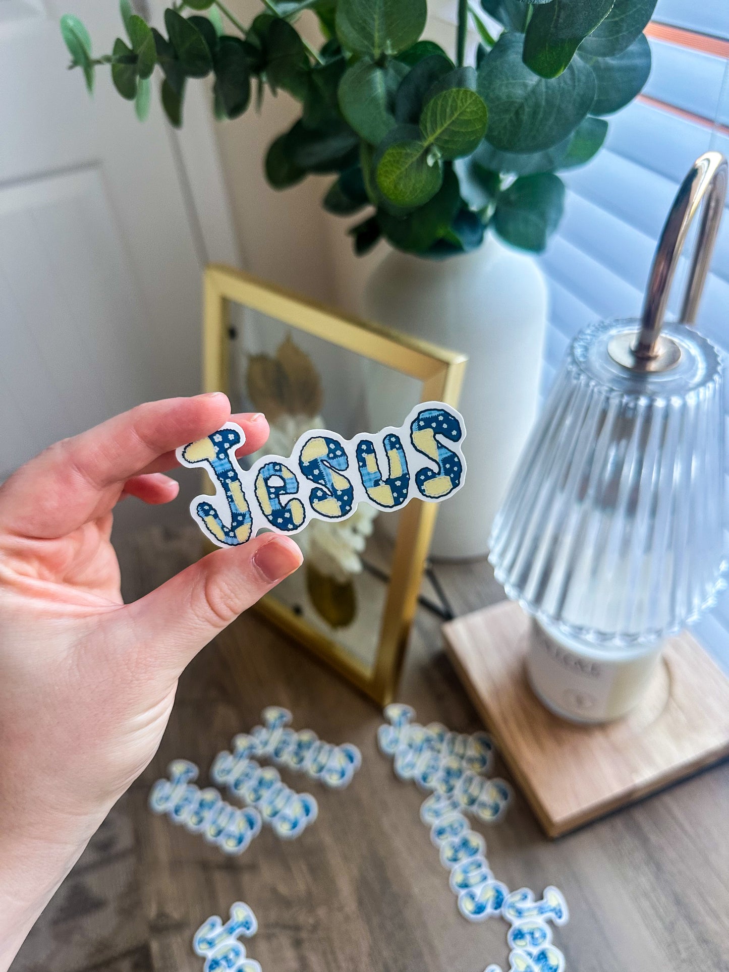 Jesus Patchwork Sticker